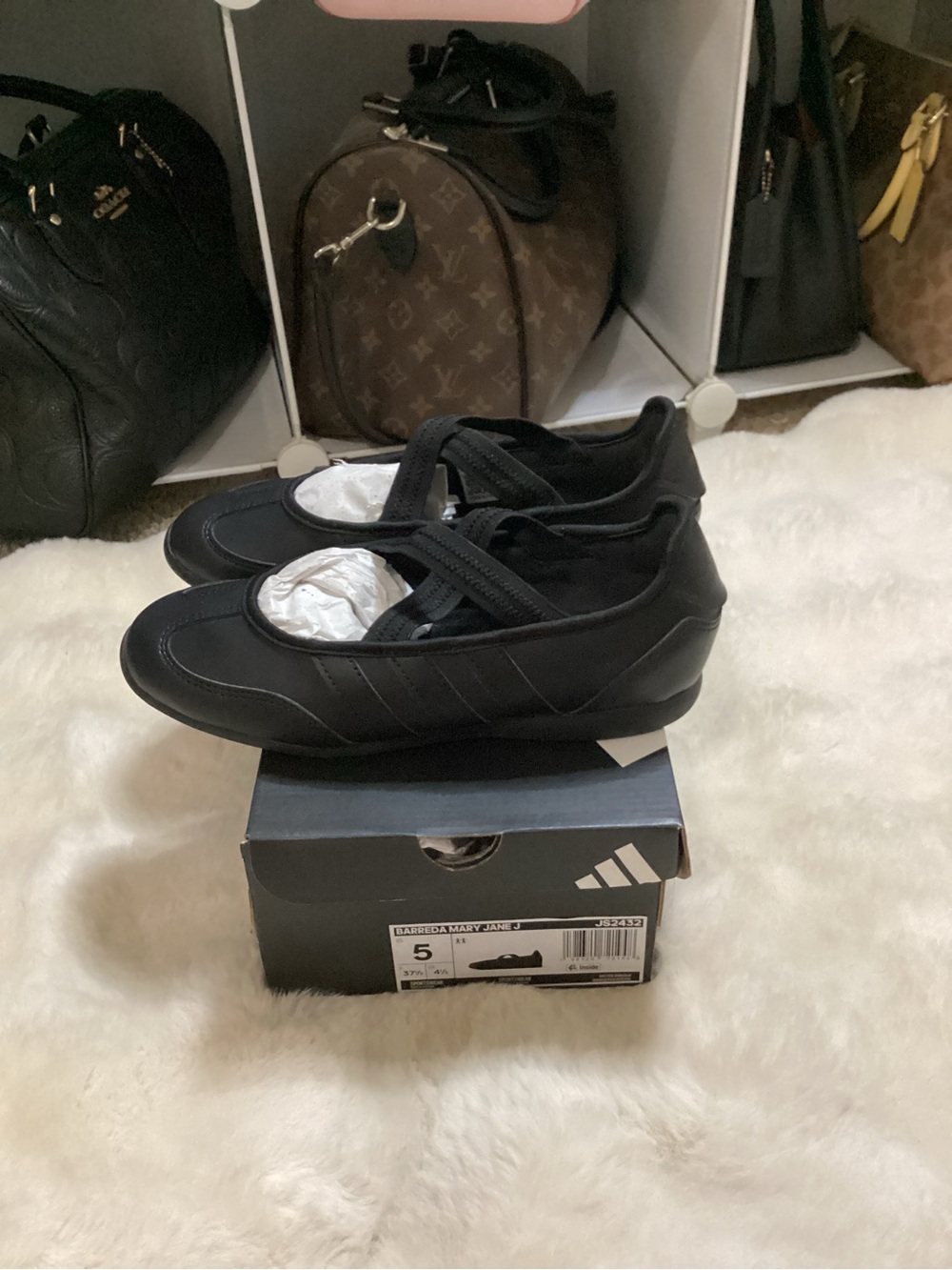 Adidas Barreda Black Mary Jane-Style Casual Sneakers